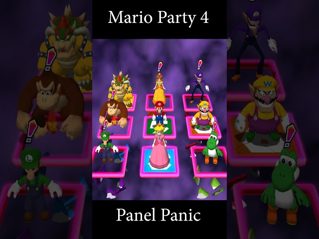 Mario Party 4 - Panel Panic Minigames - Luigi Vs Peach Vs Daisy Vs Yoshi ( Master Difficulty)