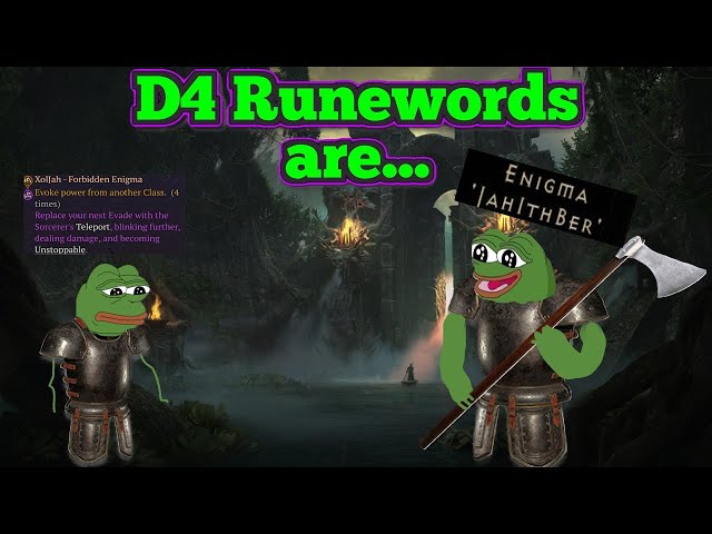 Diablo 4's Runewords are NOT Runewords | PTR feedbacks