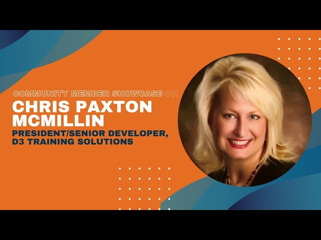 Community Member Showcase: Chris Paxton McMillan