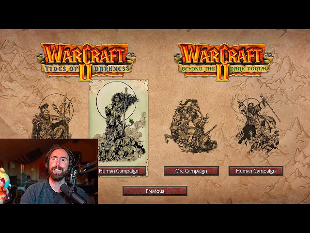 I played Warcraft II, the game of my childhood..