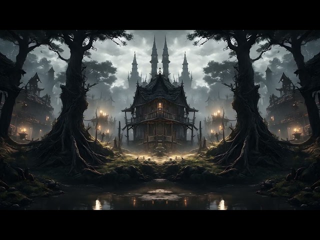 Most Beautiful Dark Fantasy Piano & Harp Music: THE VILLAGE STORY (Piano & Harp Version) by Zhanko