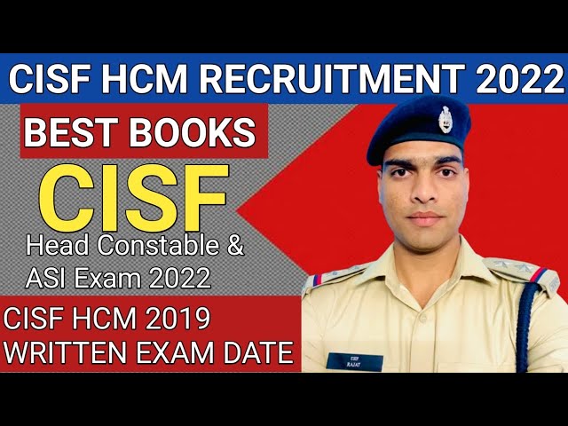 CISF HC MIN ,ASI and tradesmen 2022 book list