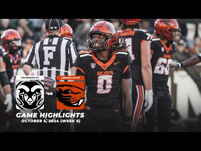 Oregon State vs. Colorado State Highlights | 2024 Pac-12 Football