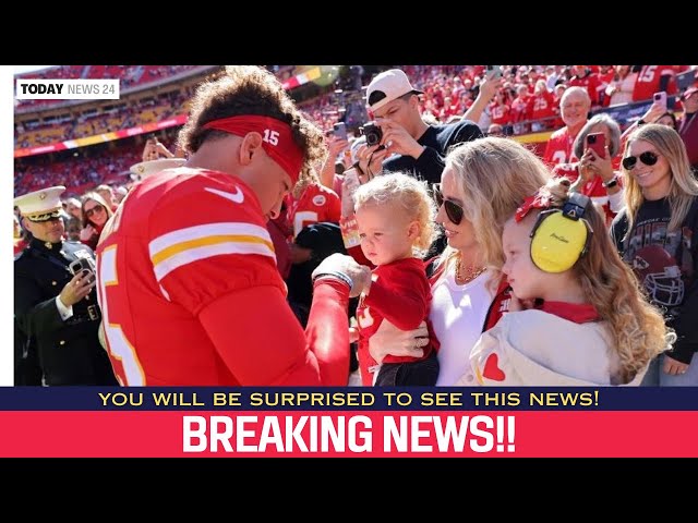 OMG!! Pregnant Brittany Mahomes Shows Off Gorgeous Curls at Chiefs vs. Broncos Game!e