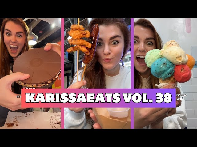 Everything I Ate at Hershey’s World! + Viral NYC Food! - KarissaEats Compilation Vol. 38