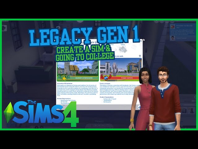 The Sims 4 Legacy Challenge Part 1