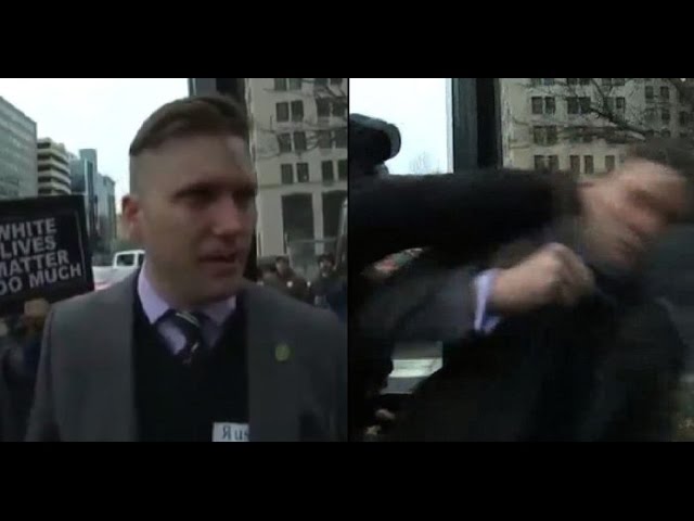 White Nationalist Alt-Right Richard Spencer Sucker Punched, Won't Denounce Hitler, Talks Jews