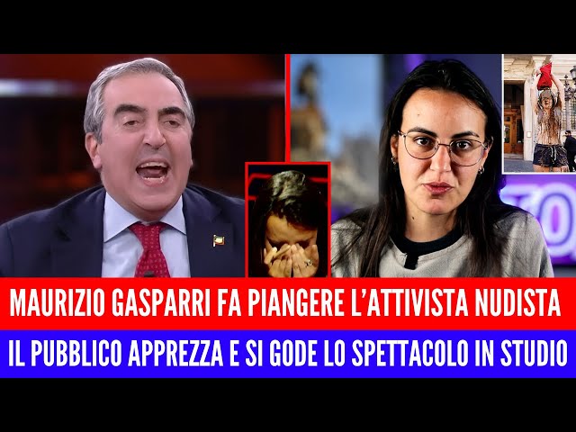 LA REAZIONE DI GASPARRI ALLE FOLLIE DI CARLOTTA MUSTON FANNO ESPLODERE IL PUBBLICO IN DIRETTA