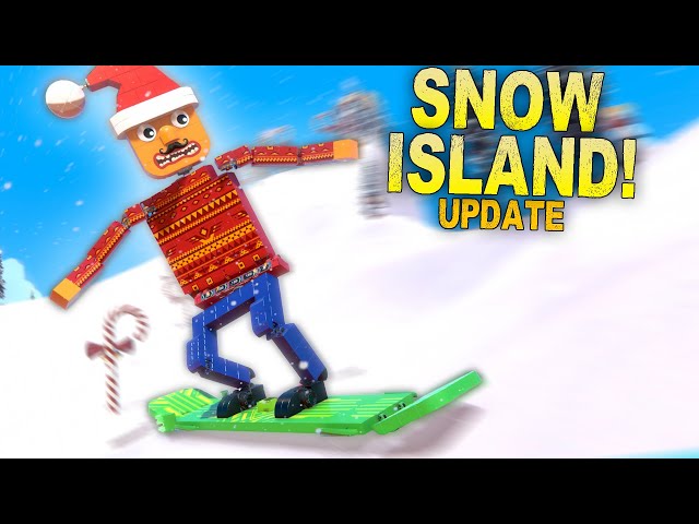 I Built an Animatronic Snowboarder to Explore The New Island!