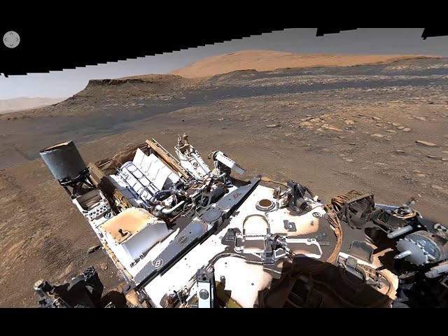 Curiosity Mars Rover s 1,8 miliardami pixelů Pano (360 zobrazení)