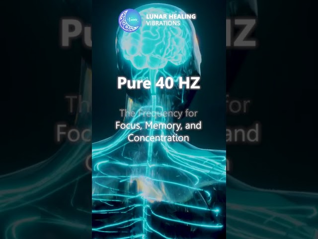 Pure 40 HZ and 492HZ Binaural Beats - The Frequency for Focus, Memory, and Concentration #shorts