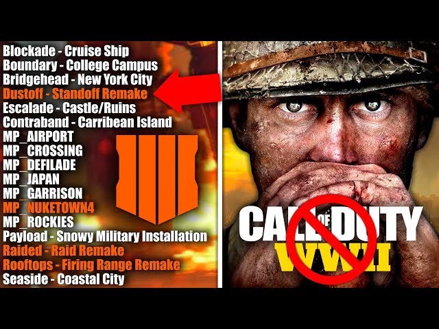 17 BLACK OPS 4 MAPS LEAKED & COD WWII's Biggest Mistake...