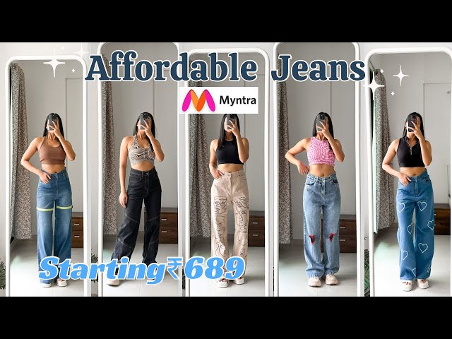 Myntra Affordable Jeans Haul | Jeans under 900 | Try-on haul | Dharti Singh