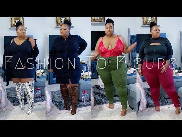 These Thigh High Boots! | Fashion To Figure Plus Size/Curve Try-On Haul