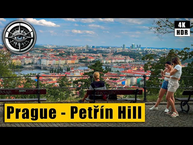 Prague Walking Tour of Petřín Hill 🇨🇿 Czech Republic 4k HDR ASMR