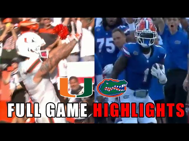 Miami Hurricanes vs Florida Gators FULL GAME Highlights | 2024 College Football