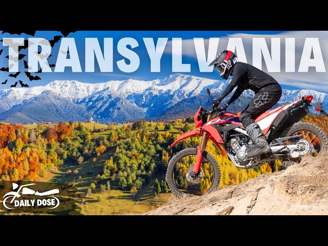 Honda CRF300L & Romania's Snowy Peaks