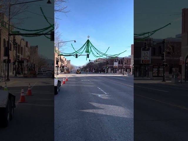 CHRISTMAS SPIDERS IN BOZEMAN: Crews decorate downtown Bozeman for the holiday season