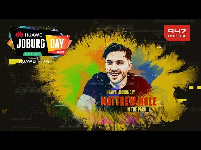 Matthew Mole at Huawei Joburg Day in the Park