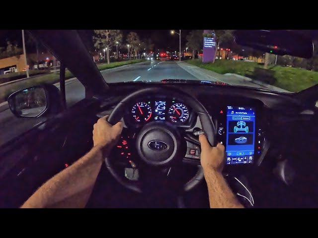 2022 Subaru WRX Limited Manual POV Night Drive (3D Audio)(ASMR)