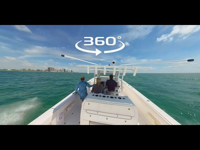 Invincible Boats 37 Catamaran Center Console 360 Video By AH360