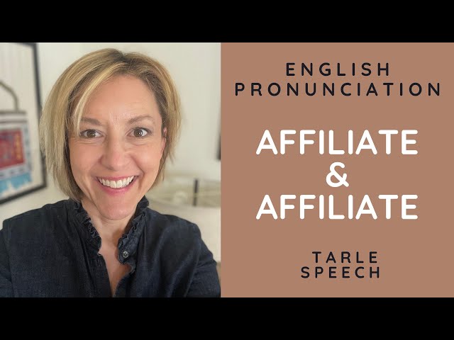 How to Pronounce AFFILIATE & AFFILIATE - American English Heteronym Pronunciation Lesson