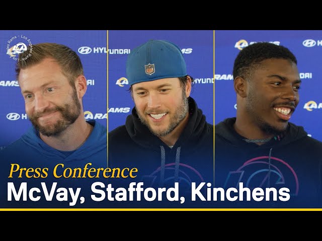 Sean McVay, Matthew Stafford & Kamren Kinchens Speak To The Media Leading Up To Eagles Matchup