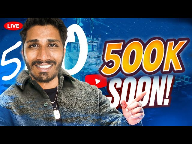 🔴ROAD TO 500K SUBS🤩 SOLO VS SQUAD FULL RUSH | BGMI 3.3 LIVE🔥@ShoutoutYT #bgmi #shorts  #shortsfeed