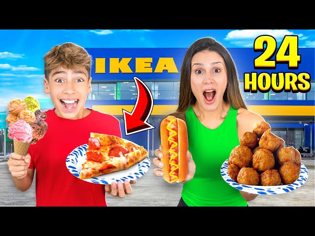 Eating Only iKEA FOOD For 24 HOURS!!