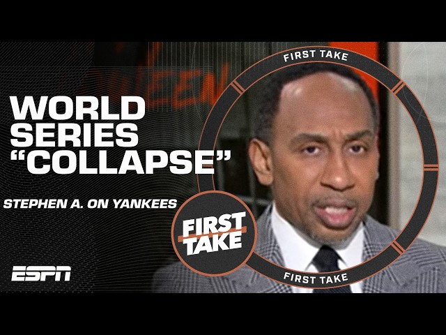 IT'S BAD! 😧 Stephen A. on the Yankees' World Series 'COLLAPSE,' Juan Soto & Aaron Boone | First Take