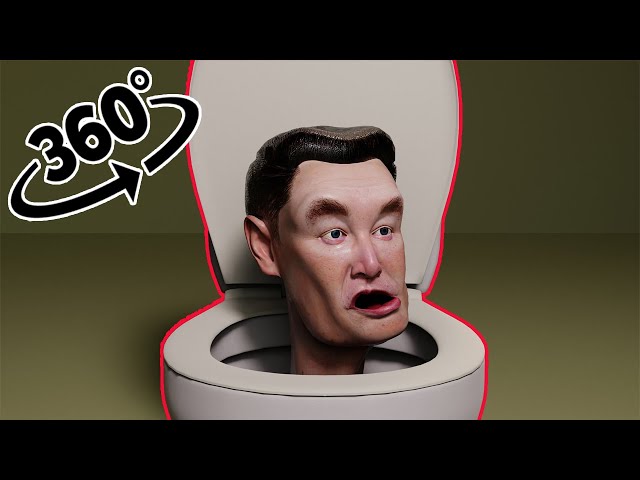 360° Skibidi Toilet Elon Musk #elonmusk #toilet