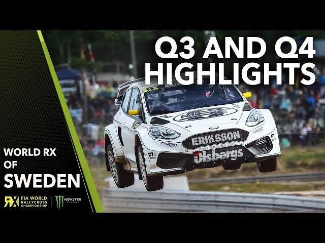 Q3 and Q4 Highlights | 2019 Swecon FIA World Rallycross of Sweden