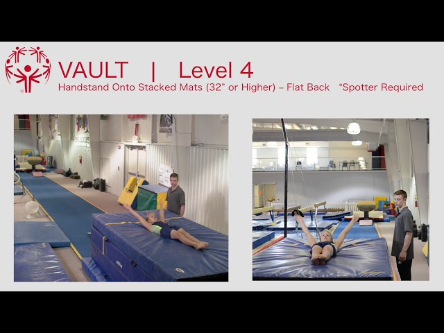 Special Olympics Men's Artistic Gymnastics Level 4 Vault Requirements and Examples