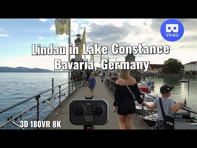 Teche 3D180VR 8K - Spatial Audio.  Lindau in Lake Constance - Bavaria, Germany.