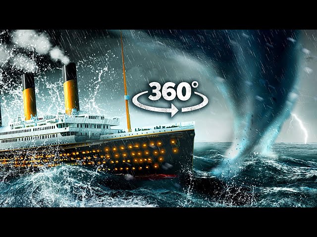 VR 360 TITANIC VS TORNADO - Inside the Titanic Sinking In Real Time