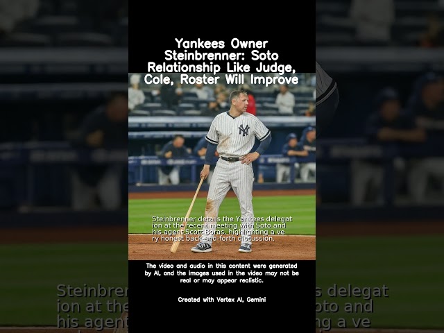 Yankees Owner Steinbrenner: Soto Relationship Like Judge, Cole, Roster Will Improve #new #shorts