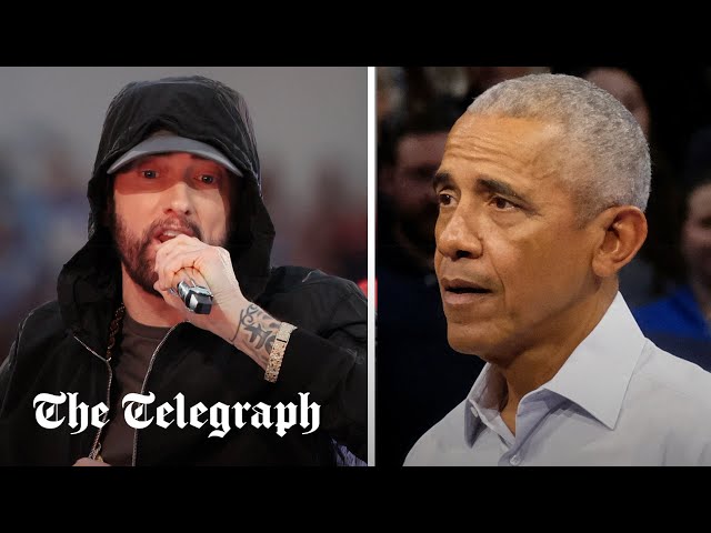 In full: Eminem introduces Barack Obama at Harris rally in Detroit