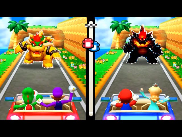 Mario Party The Top 100 Minigames - Yoshi Vs Waluigi Vs Mario Vs Rosalina (Master Difficulty)