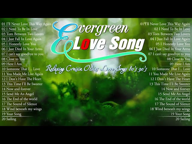 Top 50 Oldies Cruisin Love Songs 80s & 90s🌷Best Evergreen Love Songs For Your Most Relaxing Moments