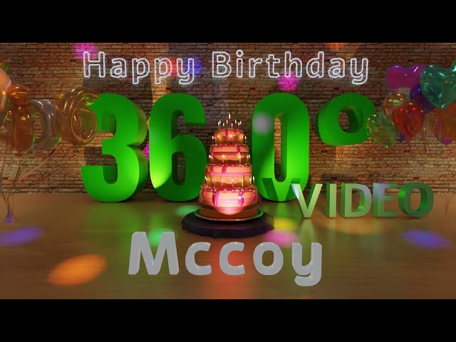 🎉 Mccoy's 360° Interactive Happy Birthday Party – Rotate Your Phone! 🎈 [EN]