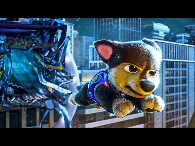 ALL the BEST Scenes with CHASE | Paw Patrol Movies Compilation ⚡ 4K