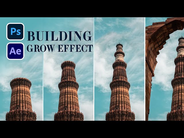 How to Create a Building Growing Animation in After Effects | Step By Step Tutorial