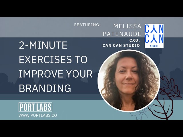 2 Minute Exercises to Improve Your BRANDING