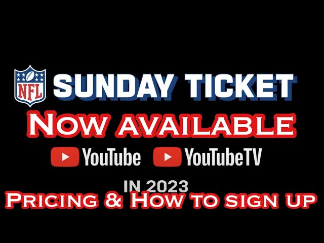 YouTube TV NFL Sunday Ticket Now Live | How to Sign Up |