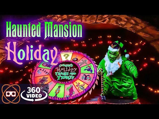 [5K 360] Haunted Mansion Holiday 2019 Disneyland - 360° POV