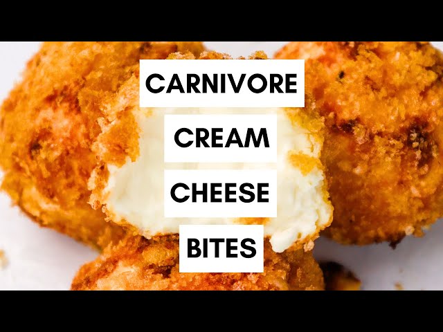 Crispy Carnivore Cream Cheese Bites | Quick & Easy Carnivore Snack or Dessert with Zero Sweeteners