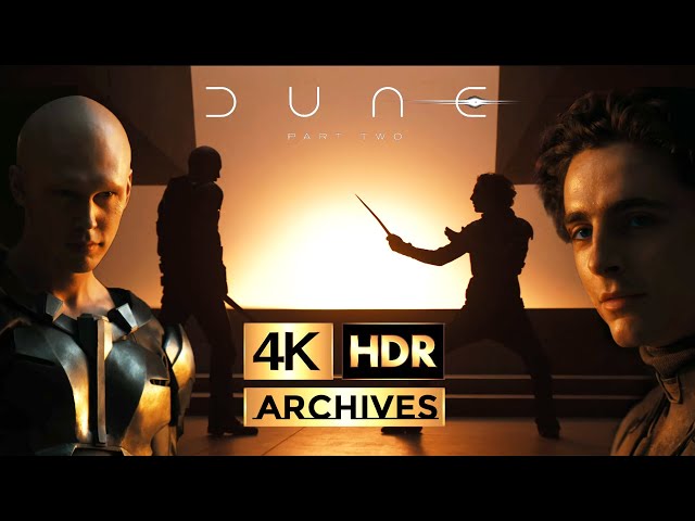 Dune Part 2  [ 4K - HDR ]  Paul Atreides Vs Feyd-Rautha Fight Scene (2024)