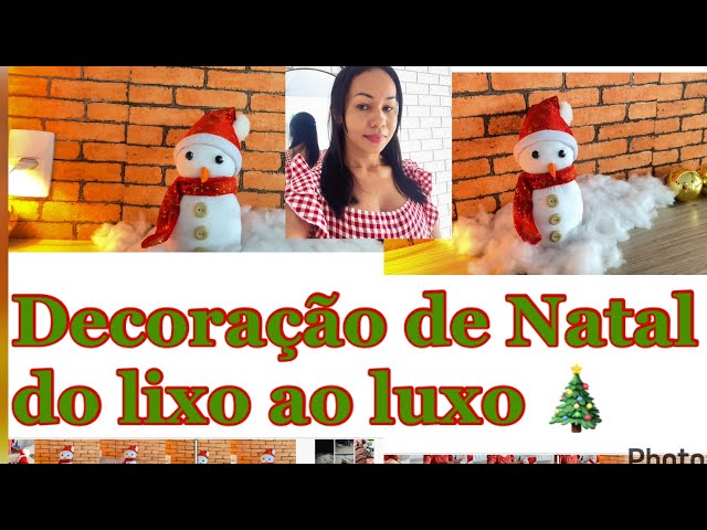 FAÇA VOCÊ MESMO DECORAÇÃO DE NATAL SEM GASTAR NADA DO LIXO AO LUXO FICOU INCRÍVEL PARECE DE LOJA 😍