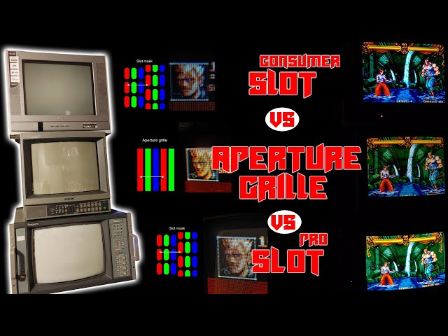 Consumer Slot Shadow Mask VS. Aperture Grille VS. Pro Slot Mask CRT / Sony / Ikegami /PVM / MiSTer