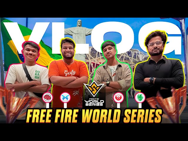 FREEFIRE WORLD SERIES DAY-1 - BRAZIL VLOG - #jontygaming #freefire #freefiremax